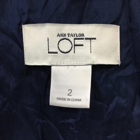 Ann Taylor LOFT Womens 2 Floral Cotton Blend Back Zip Sleeveless Tank Midi Dress - Picture 5 of 7